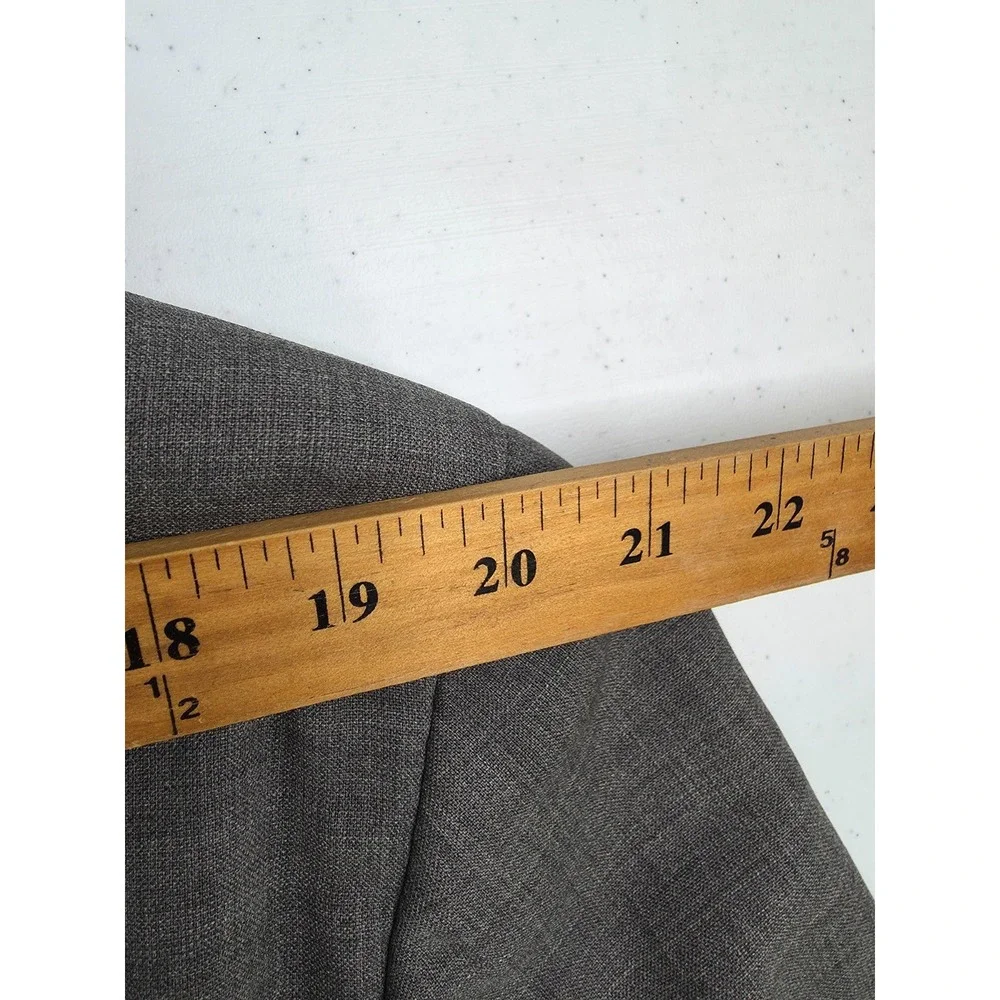 Alfani‎ Blazer Mens 44 Gray Sports Coat jacket 3 Button Notch Lapel Ventless